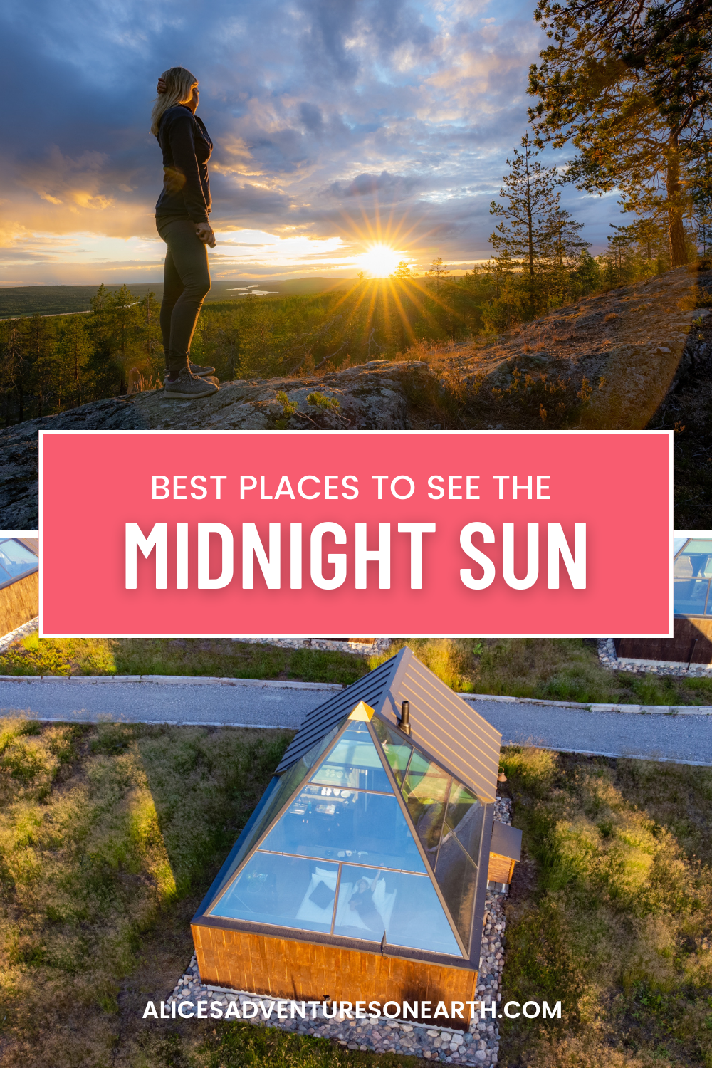What is the midnight sun and where can you find it. Here are some of the best places in Finland to experience 24 hours of sunshine. #finland 
