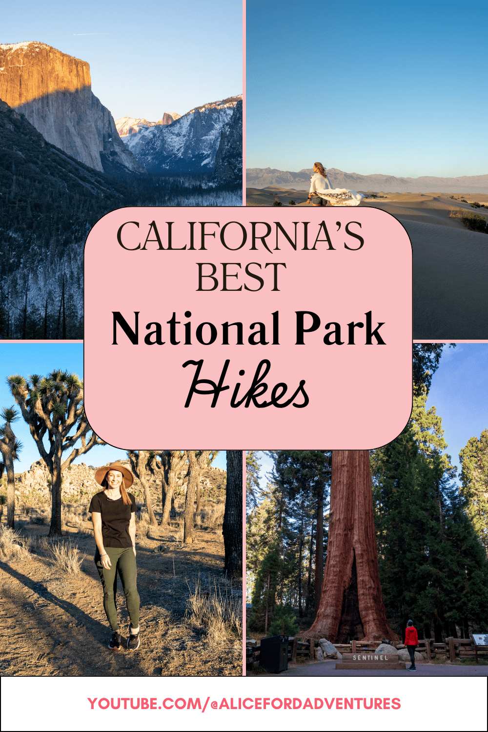 Disocver the state of California's most amazing national parks through some of its best hiking trails. from the Mist trail in Yosemite, to Pinnacles National Park and walking among giant trees in Sequoia. This is a list you won't want to miss if you love hiking. #hiking #california #nationalparks