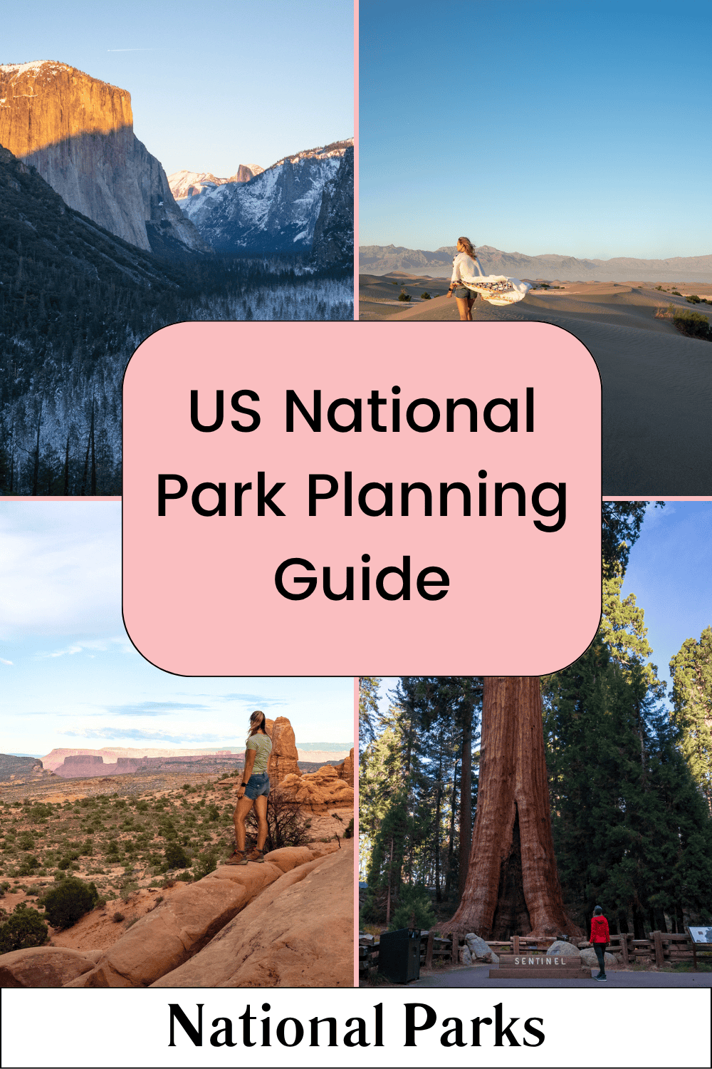 National Park Tips Pin Planning a National park trip, here are all the things you need to know from reservations, to gear to have the perfect trip. #parks #usnationalparks