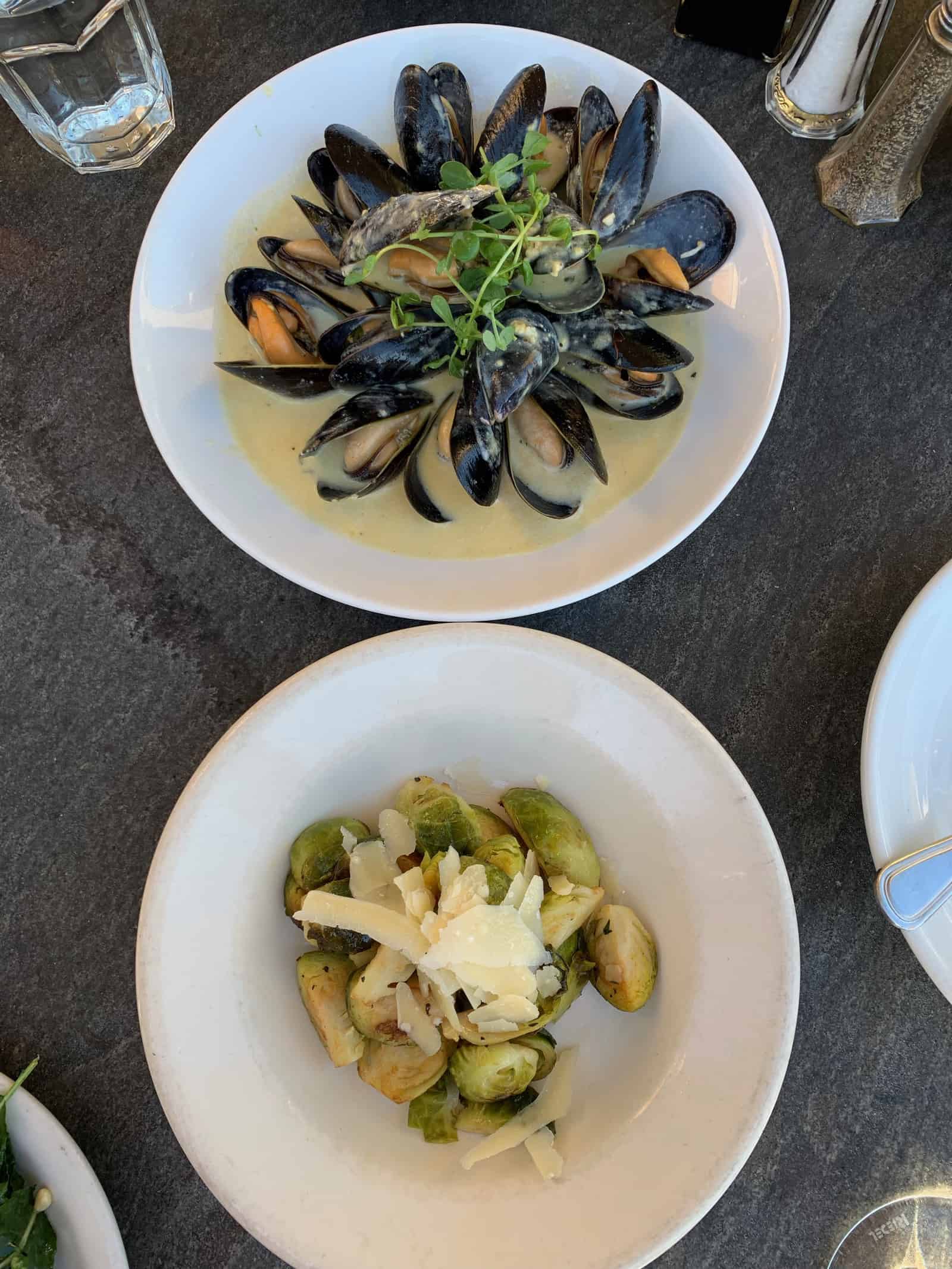 Mussels at Servino in Tiburon