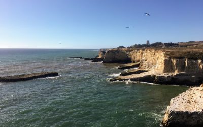 Cliffs at the seaside of Davenport California