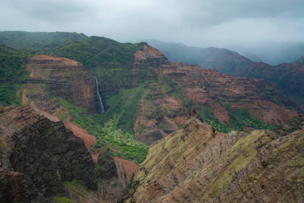 Waipo’o Falls as seen from Hwy 55