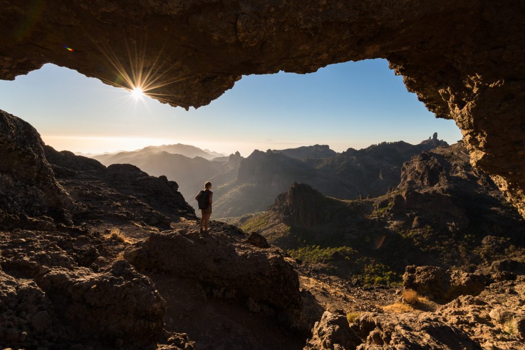 Sunset at the Magic Window on Gran Canaria