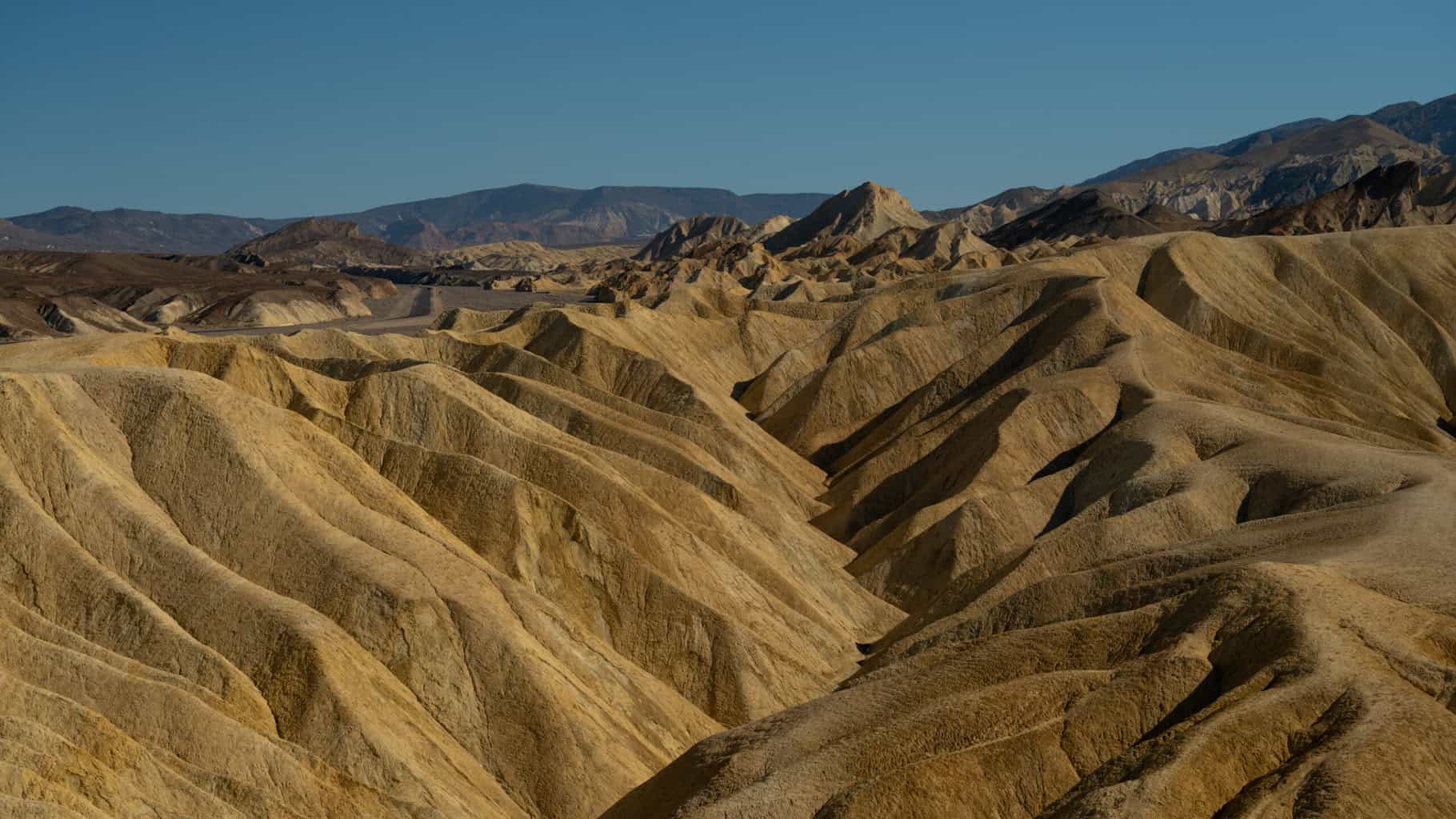 Zabriskie Point in Death Valley National Park in California - 7 Day Roadtrip to California National Parks 