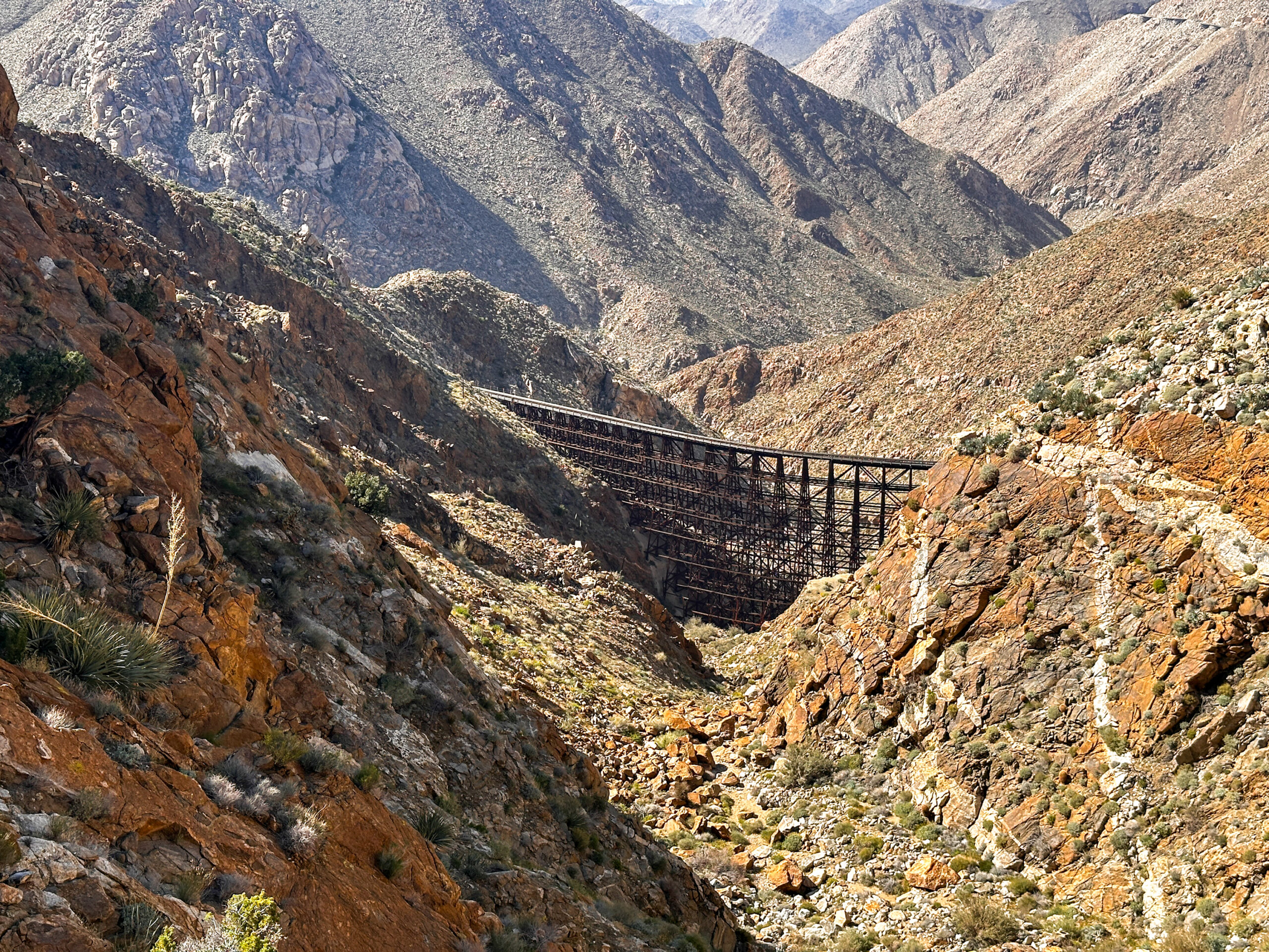 View coming down into the Goat Canyon from Mortero Palms