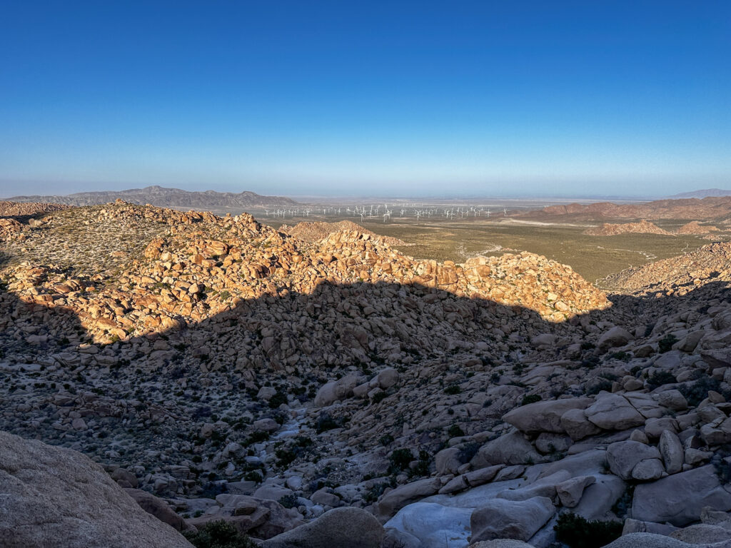 Views of the desert near Palm springs in the anza borrego desert