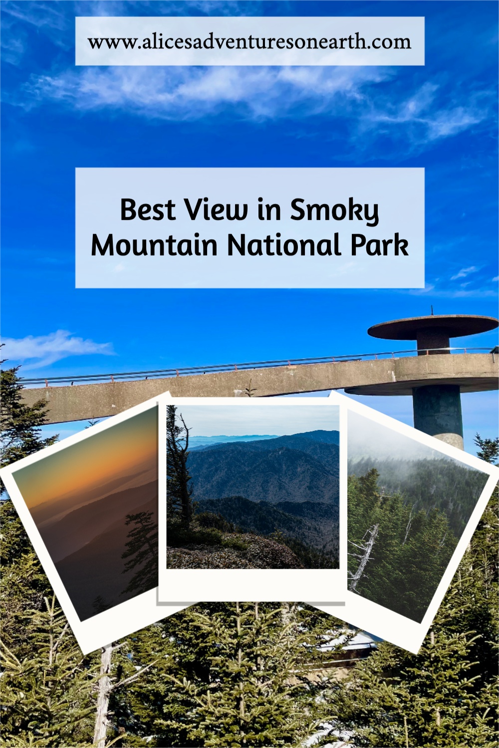 What's the best place to see the Smoky Mountains? From Clingmans Dome, the highest point in the National park. 