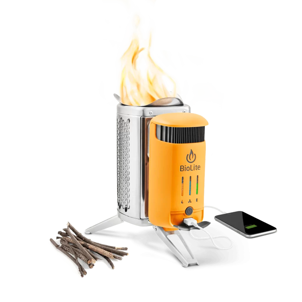 The BioLite Campstove 2+ makes the list of the best outdoor gift ideas for 2024, shown pictured with the full kit as offered on the BioLite website