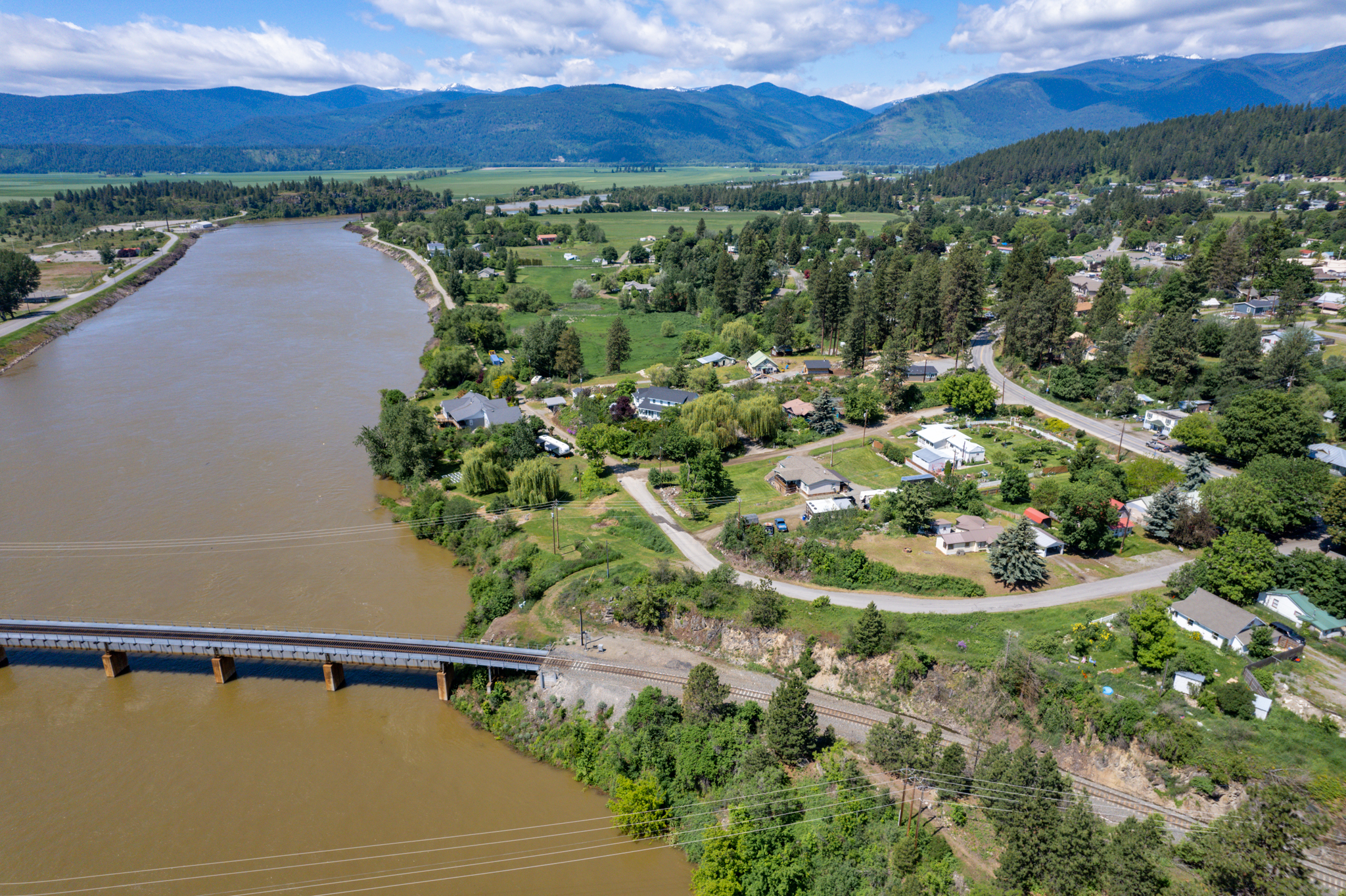 bonners ferry aerial view