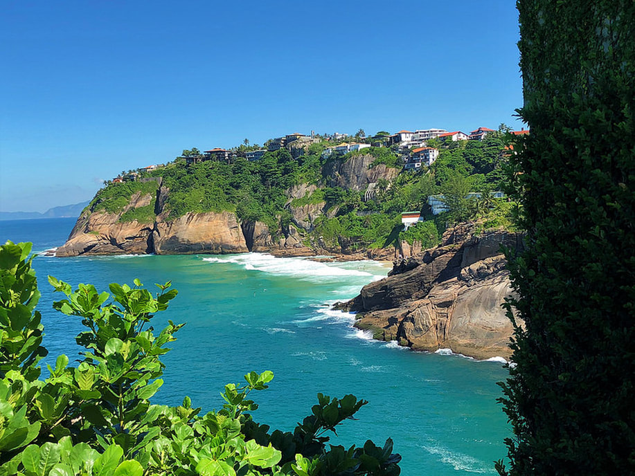 Ocean view of brazilian coastline 