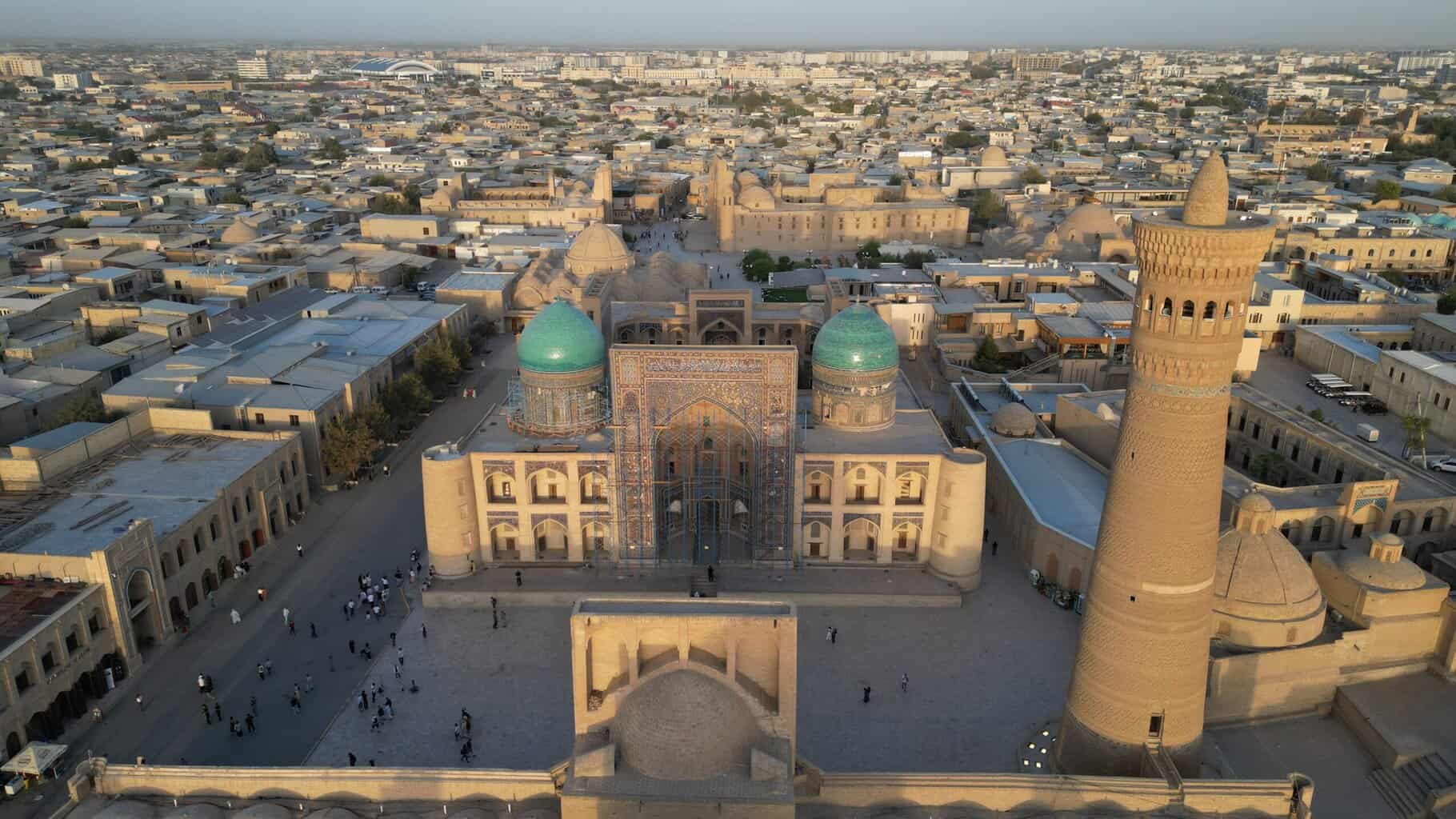 exploring the silk road Samarkand in Uzbekistan 