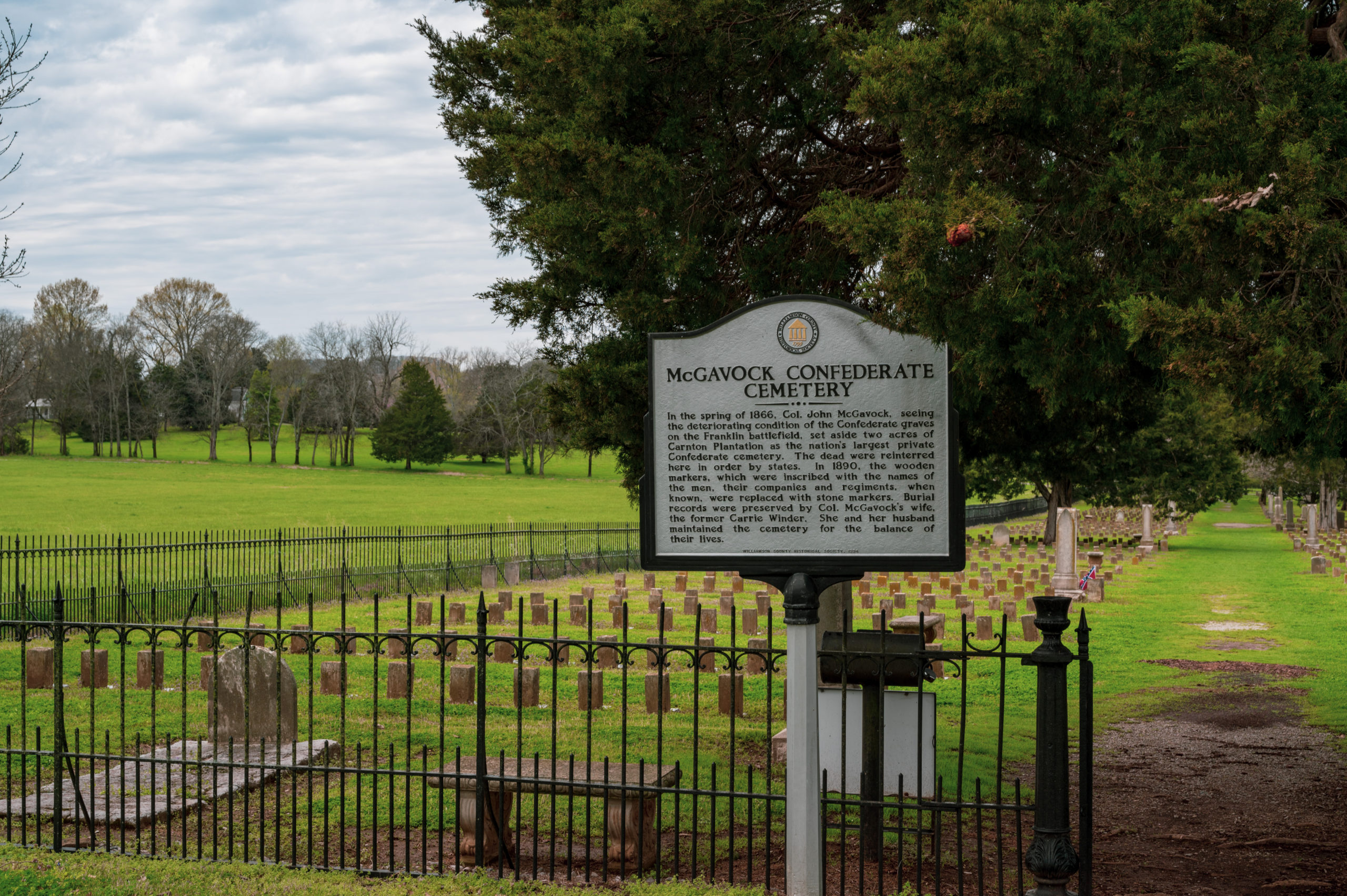 Confederate cemetery at Carnton 