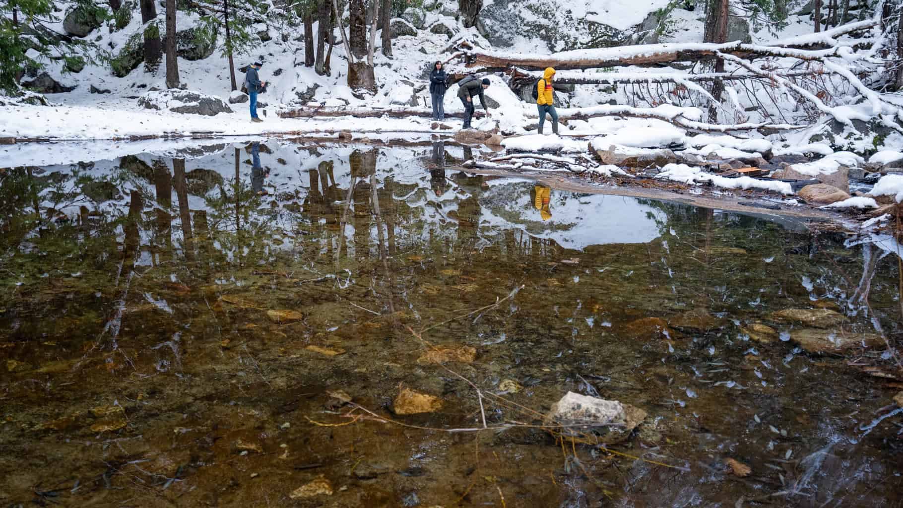 Reflections at mirror lake Yosemite national park 