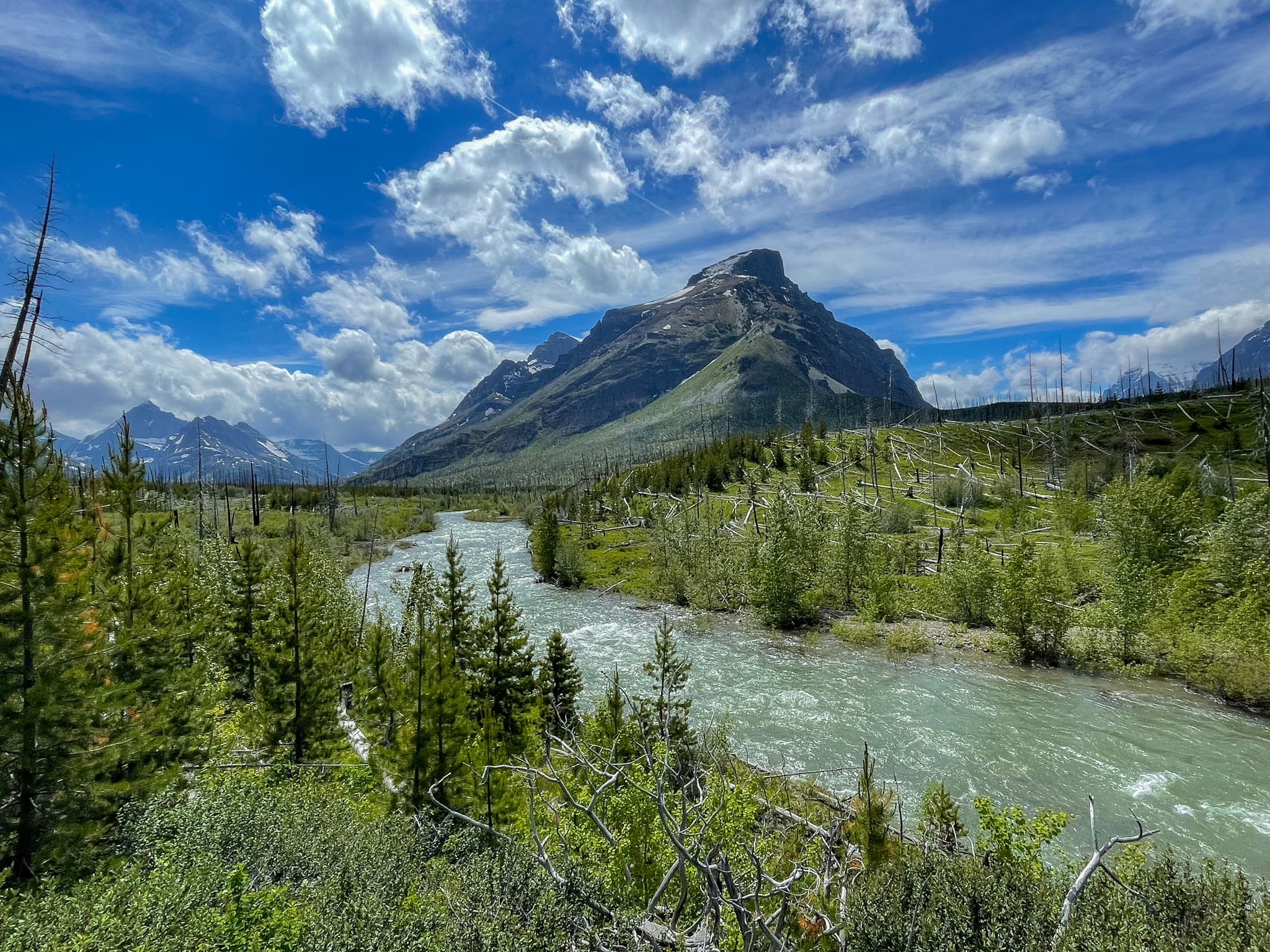 Red Eagle Lake Trail in Glacier National park Montana 