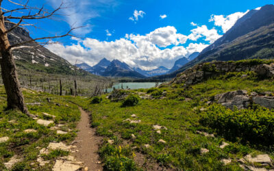 Glacial lake in Glacier National Park