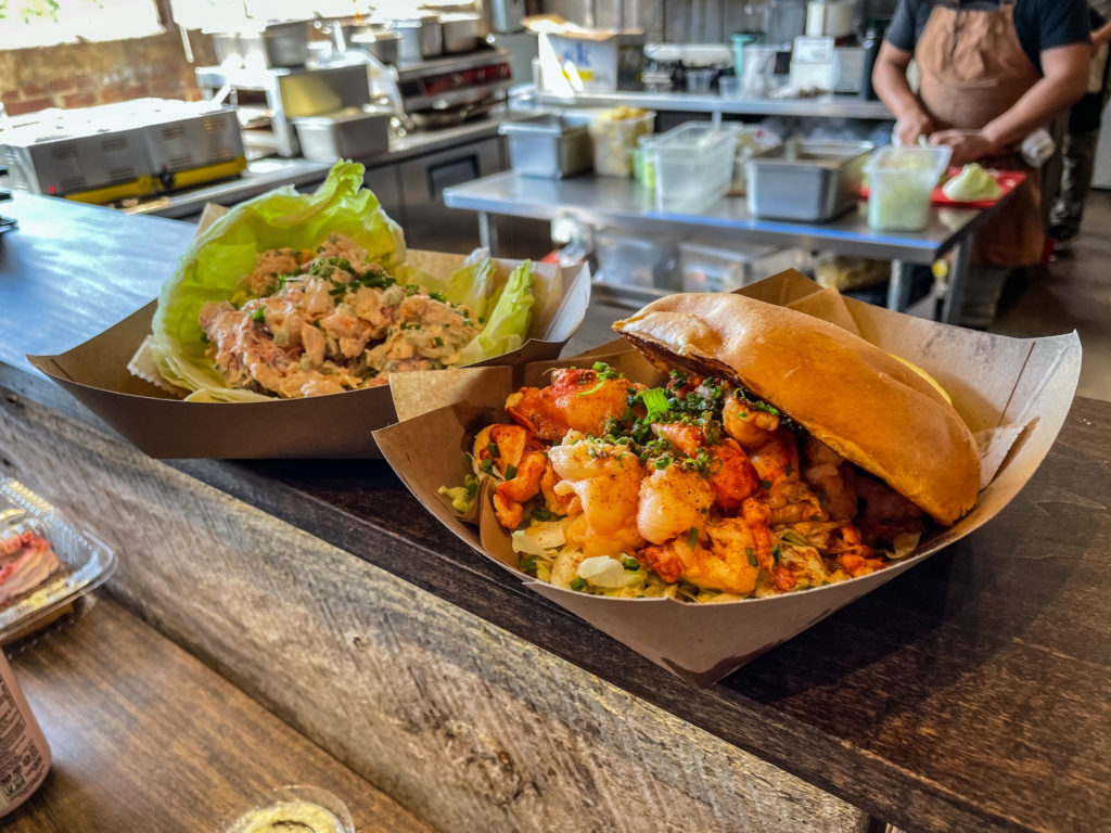 Lobster rolls from Pinchy's Tacos in Franklin Tennessee
