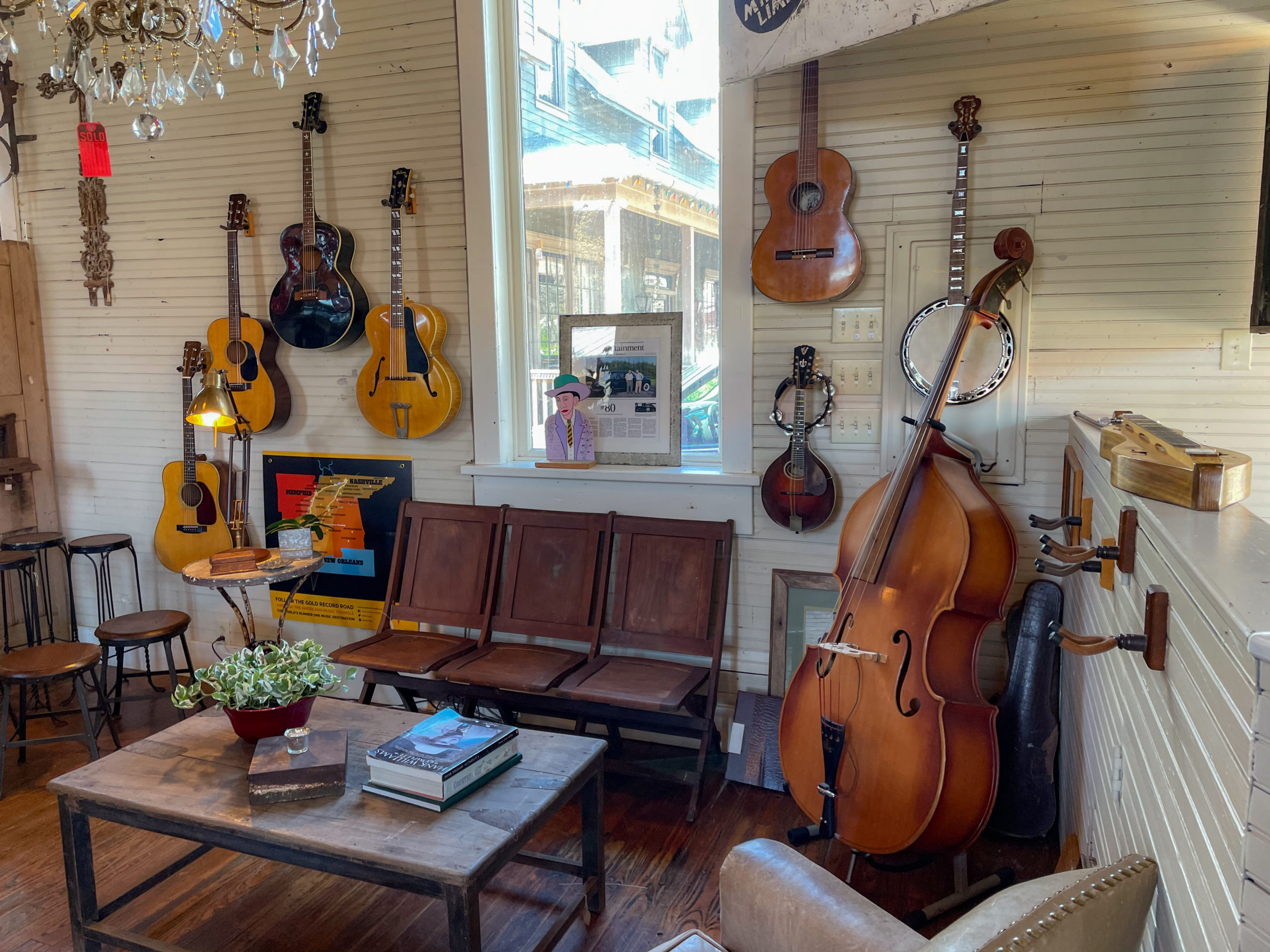 Musical instruments for sale at serenite maison in Leipers Fork 