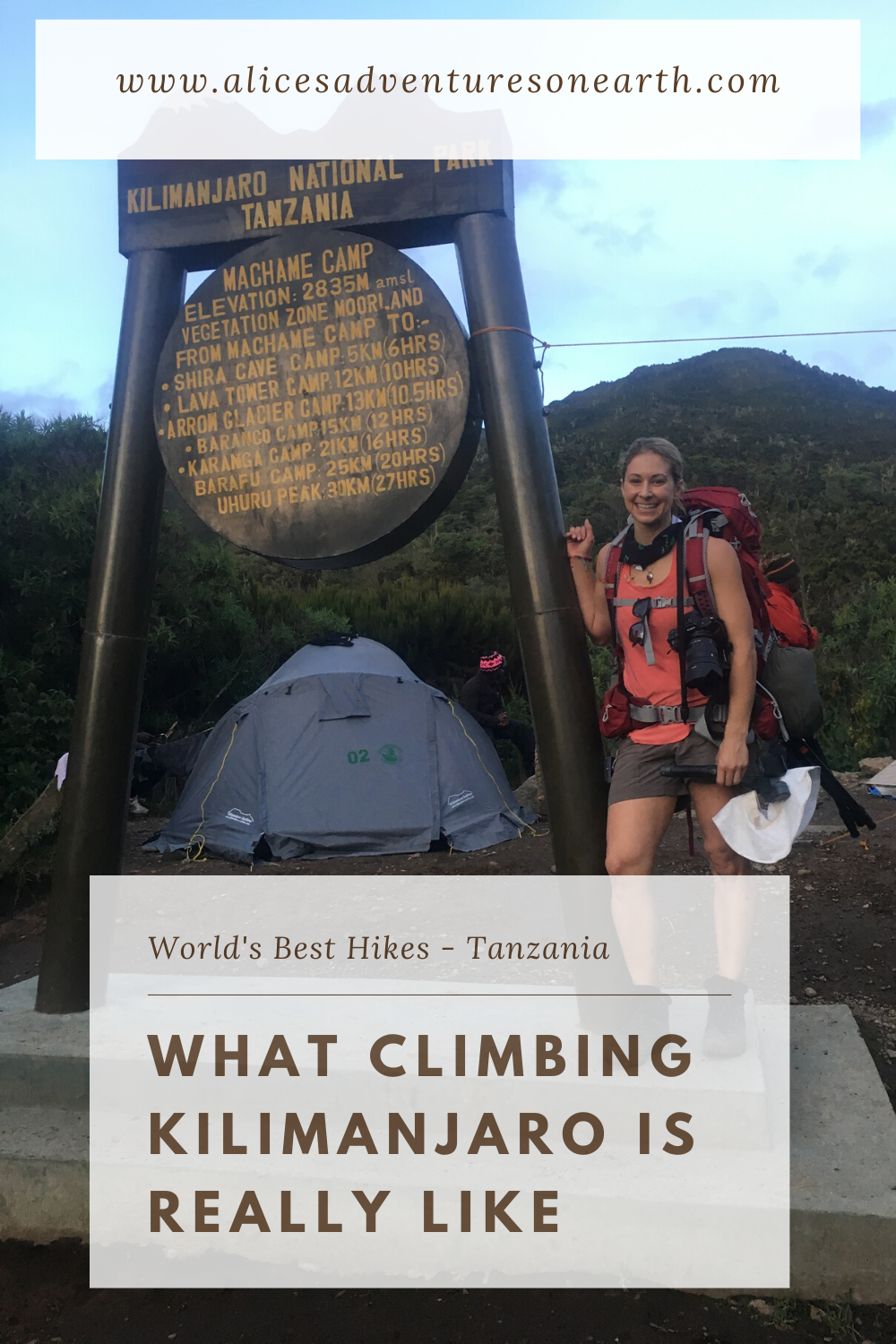 Climbing Mount Kilimanjaro in Tanzania. One of the 7 Summits which many people attempt every year. Here is the real story of how challenging this 7 day climb up the Machame route really is. #Travel #climbing #africa