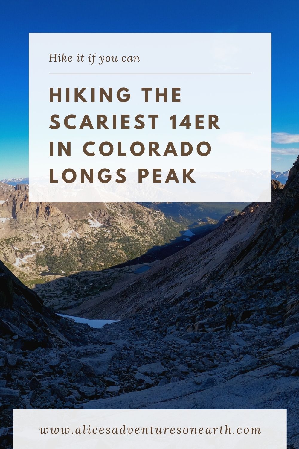 Solo Backpacking Longs Peak - Rocky Mountain National Park