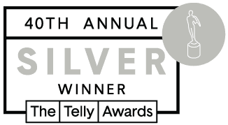 silver award at the 40th annual Telly Awards