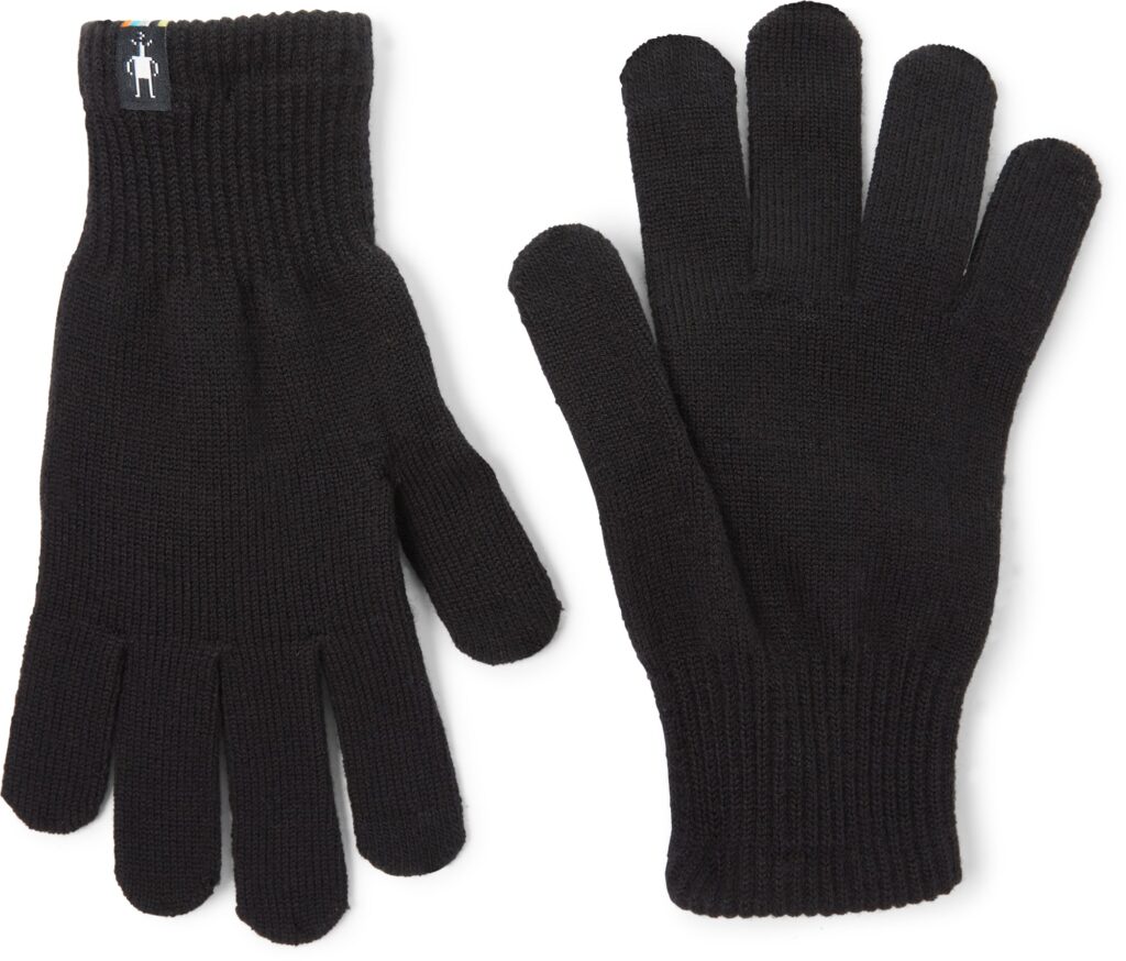 Shown is a pair of Smartwool liner gloves with touchscreen compatibility, making these one of the best outdoor gift ideas of 2024