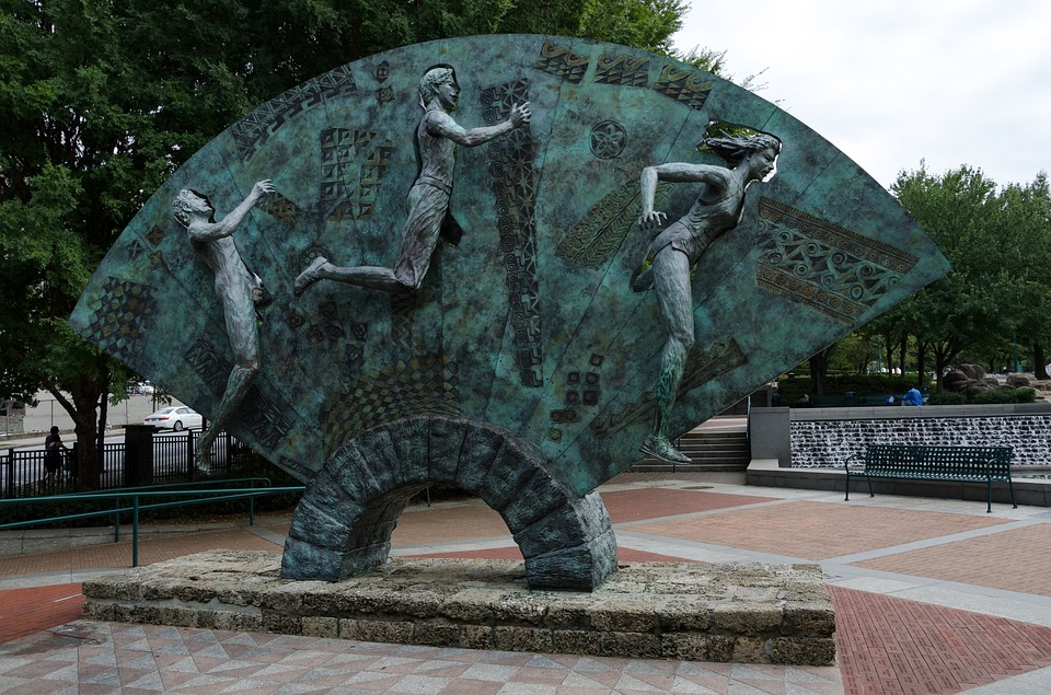 Sculpture at Centennial Olympic Park in Atlanta 