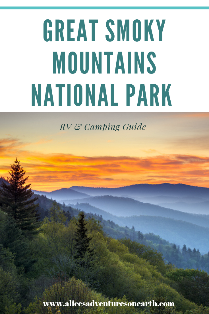The great Smoky Mountains national park rv and camping guide with best hikes in each area. #tenneesee #hiking