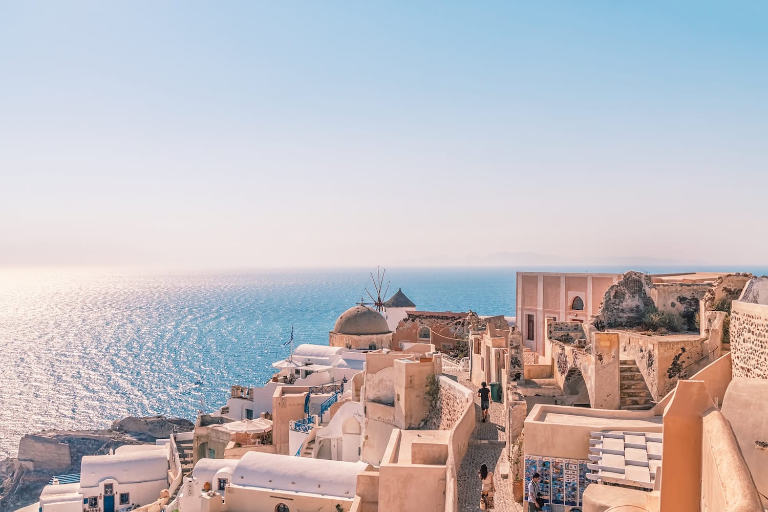 Oia village at sunset, Santorini island, Greece